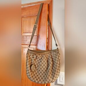 Authentic Gucci GG Hobo Crossbody Bag